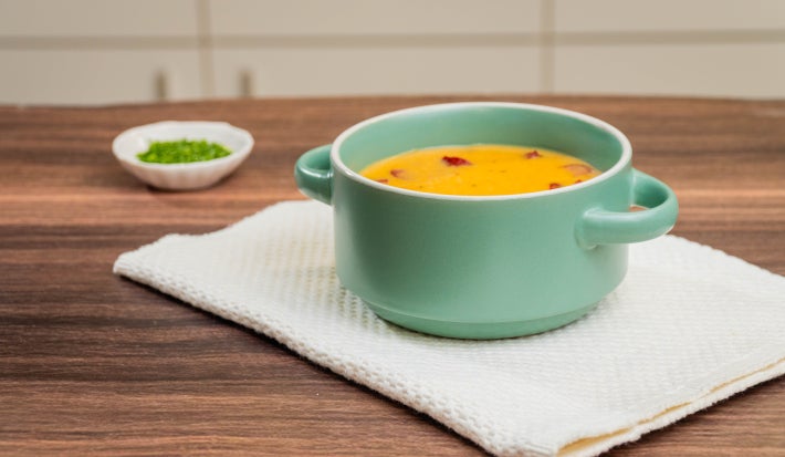 Crema de calabaza y chorizo