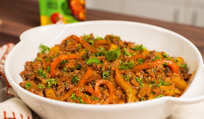 Carne Molida en Salsa de Recao' Verde