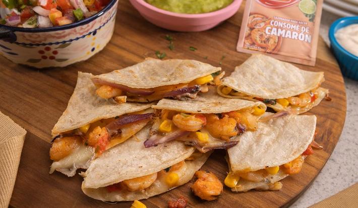 Quesadillas de camarón al estilo MALHER®