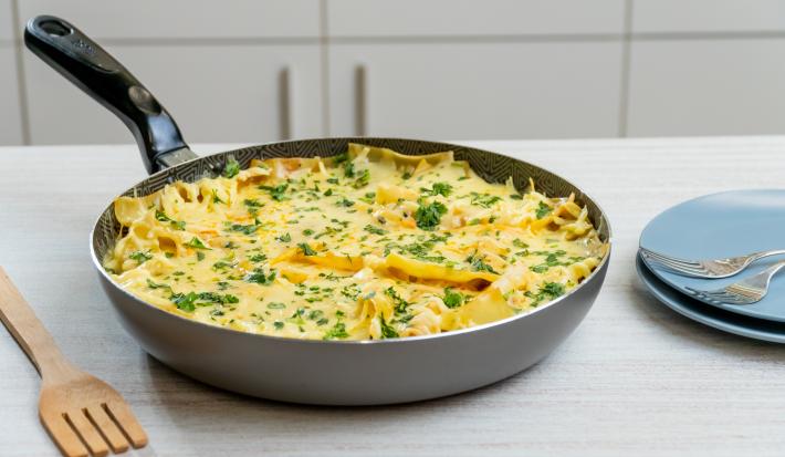 Lasaña en sartén
