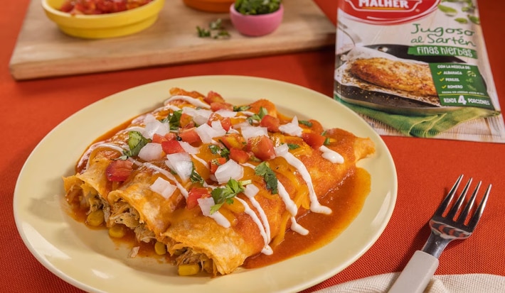 Enchiladas de Pollo