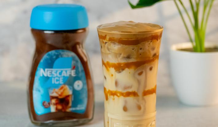 Café Dalgona de Dulce de Leche