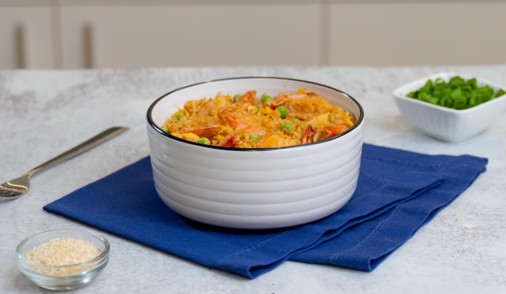 Arroz Frito con Camarones El Salvador