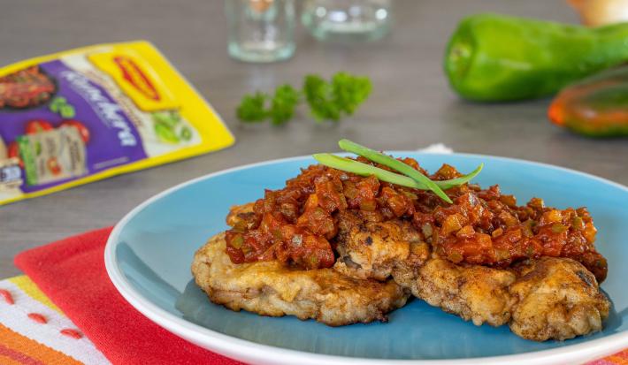 Milanesas Apanadas con Salsa