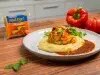Flores de pollo y queso Cheddar Pimentón
