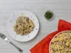 Rigatoni con Hongos cenital