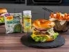 Hamburguesa con mayonesa de chimichurri
