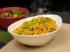 Arroz con pollo, curry y limón