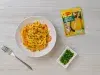 Pasta con camarones cenital