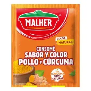 MALHER® Consomé Sabor y Color Pollo y Cúrcuma