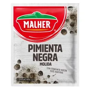 MALHER® Pimienta Negra molida