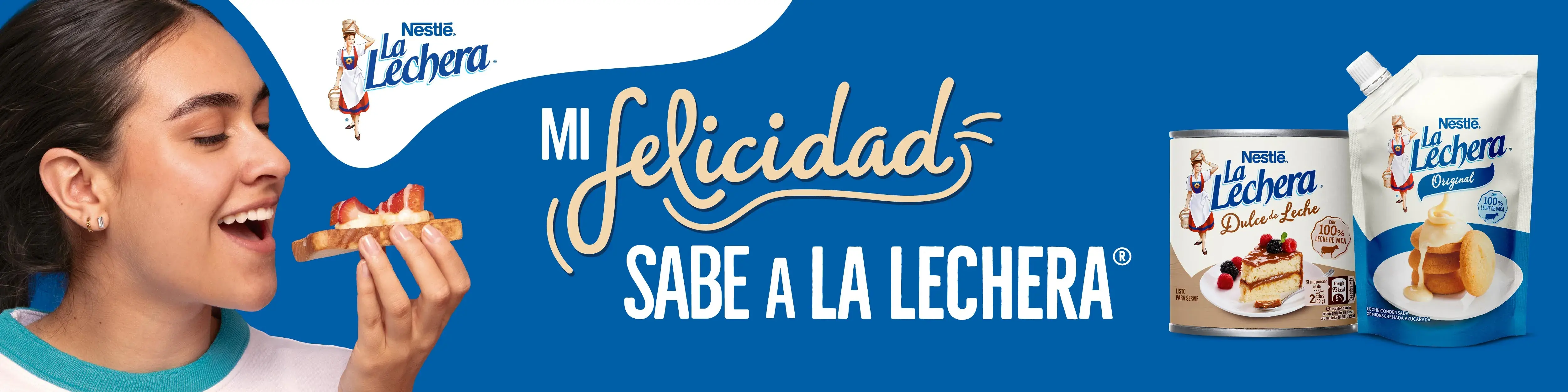 Imagen promocional de La Lechera con el mensaje ¿A qué le pones hoy?.