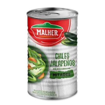 Chiles Jalapeños Mitades más Picante 156G