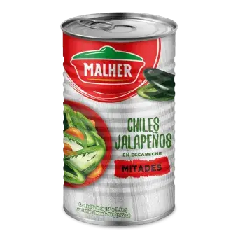 Chiles Jalapeños Mitades más Picante 156G