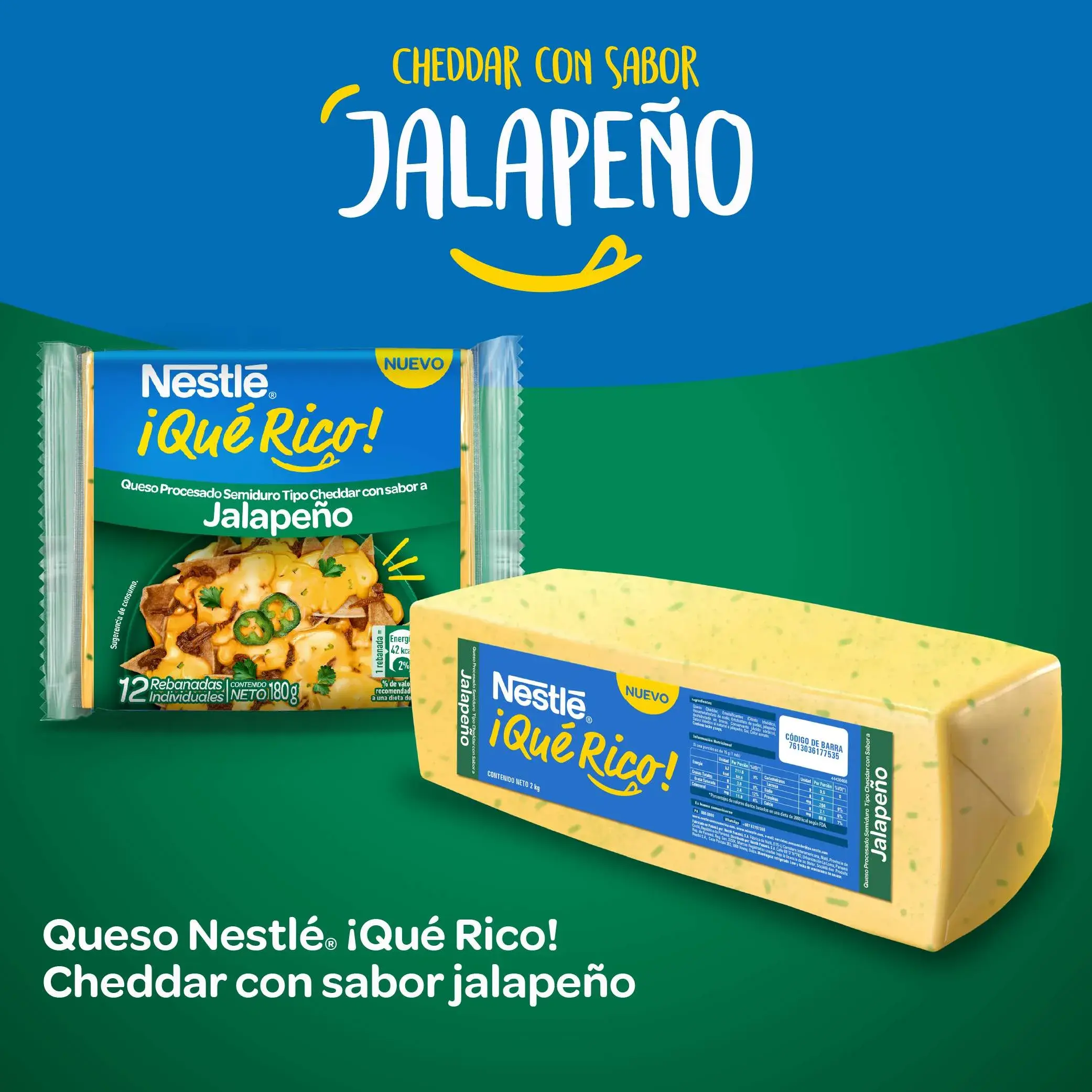 Queso Cheddar jalapeño