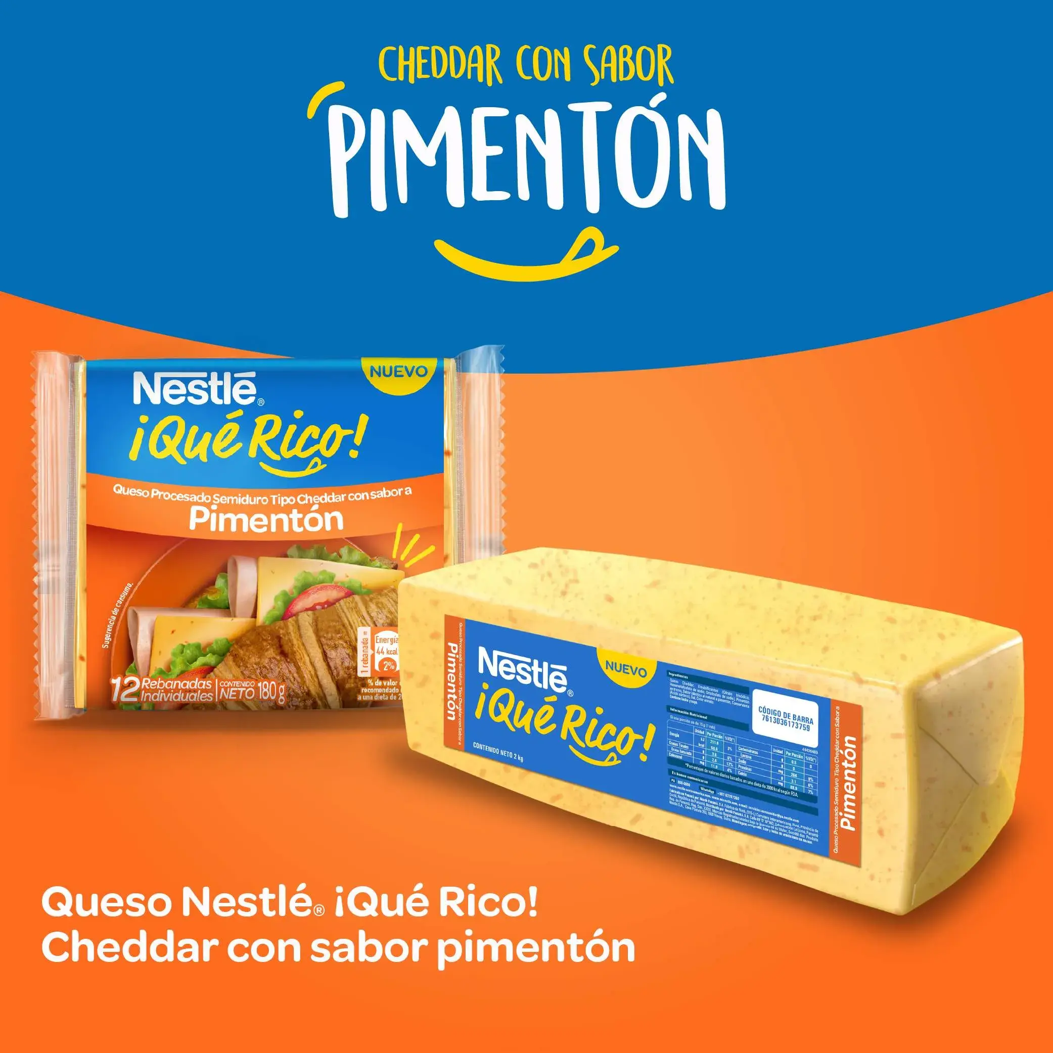 Queso Cheddar pimentón