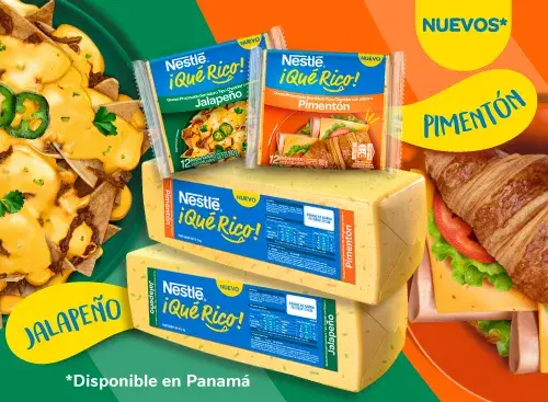 Banner Quesos qué rico jalapeño y pimentón