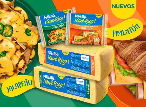 Banner Quesos qué rico jalapeño y pimentón