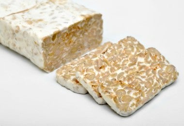 Tempeh recién hecho. Tempeh recién hecho.